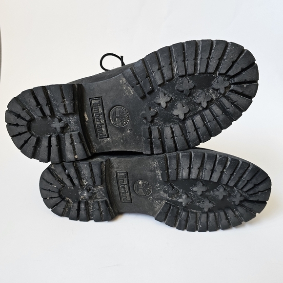 Timberland Women's 7 Black Leather Ankle Boots - Picture 5 of 8